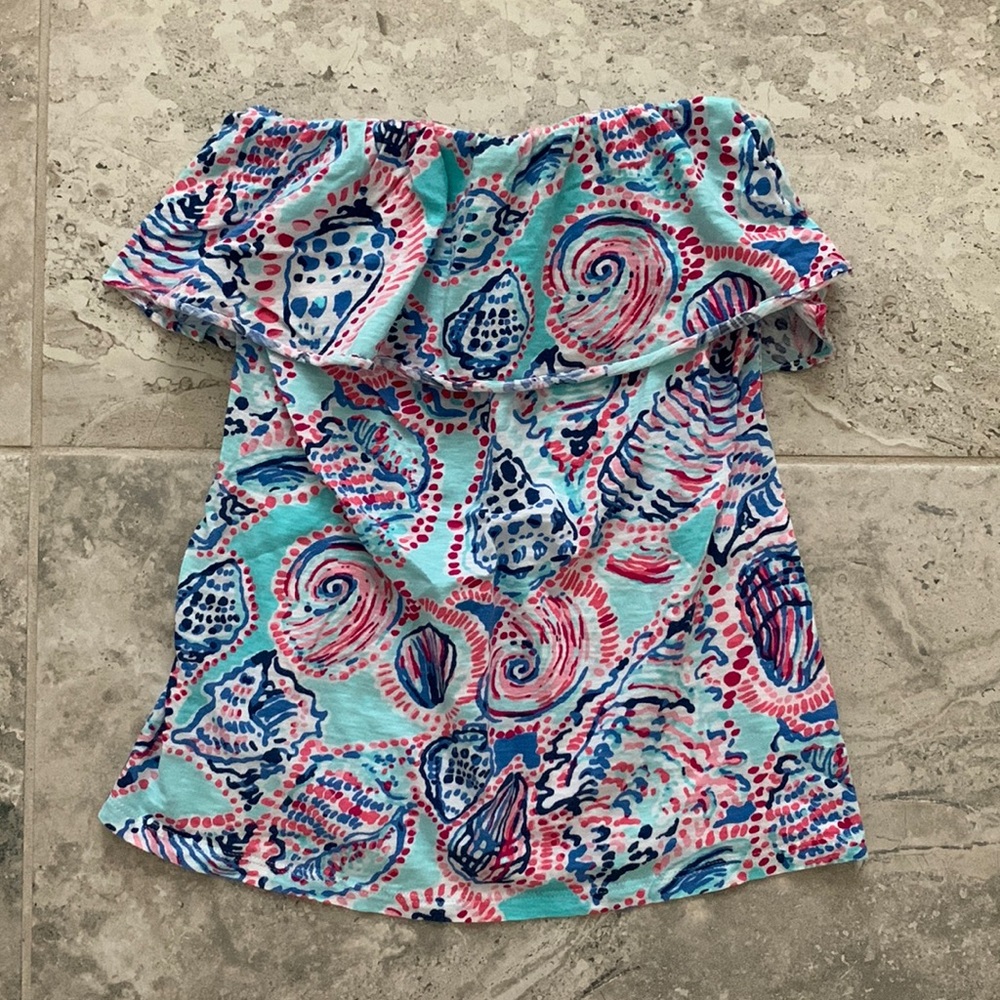 Lilly Pulitzer strapless top